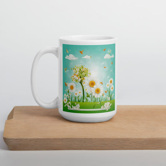 White glossy mug - WhatUWant2Buy