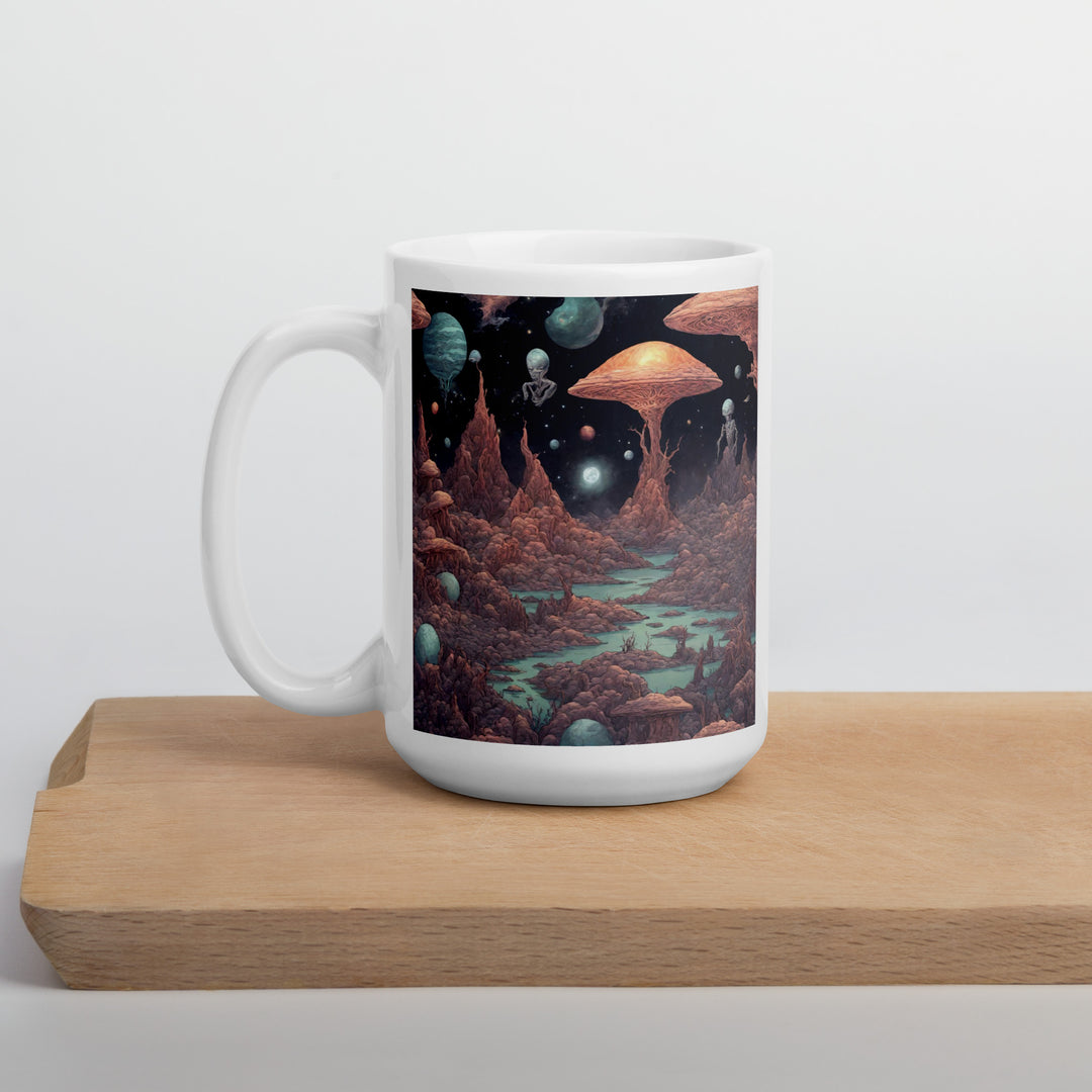 White glossy mug - WhatUWant2Buy