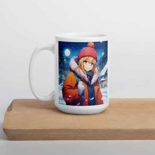 White glossy mug - WhatUWant2Buy