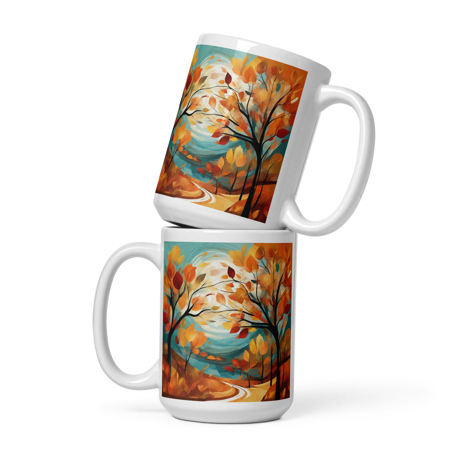 White glossy mug - WhatUWant2Buy