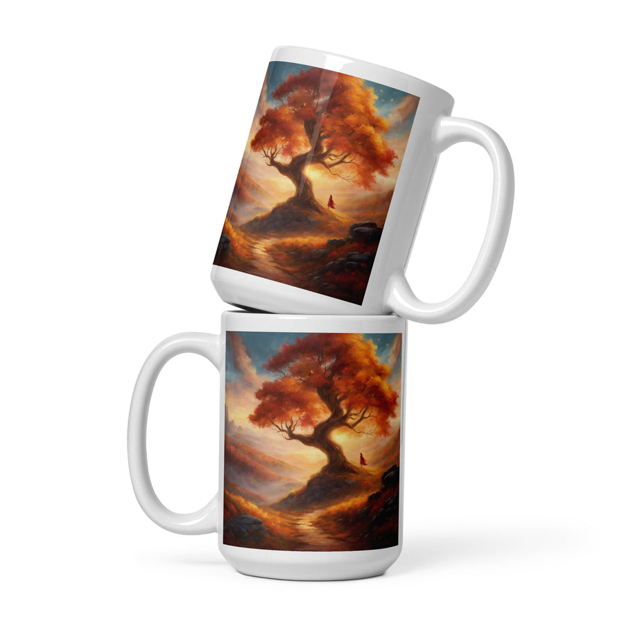 White glossy mug - WhatUWant2Buy