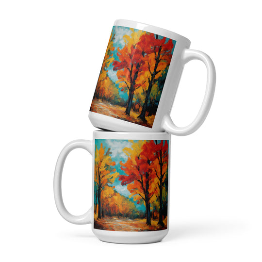 White glossy mug - WhatUWant2Buy