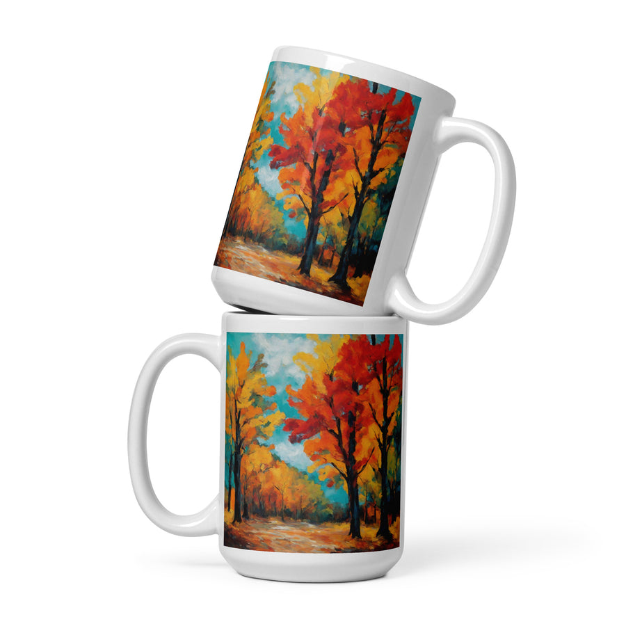 White glossy mug - WhatUWant2Buy