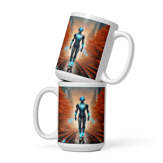 White glossy mug - WhatUWant2Buy