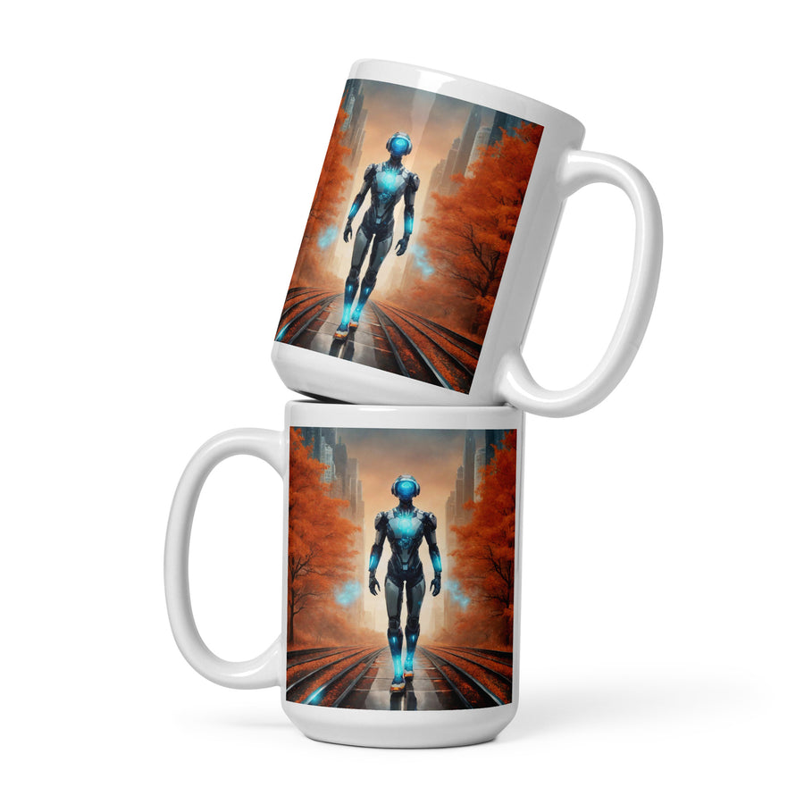 White glossy mug - WhatUWant2Buy