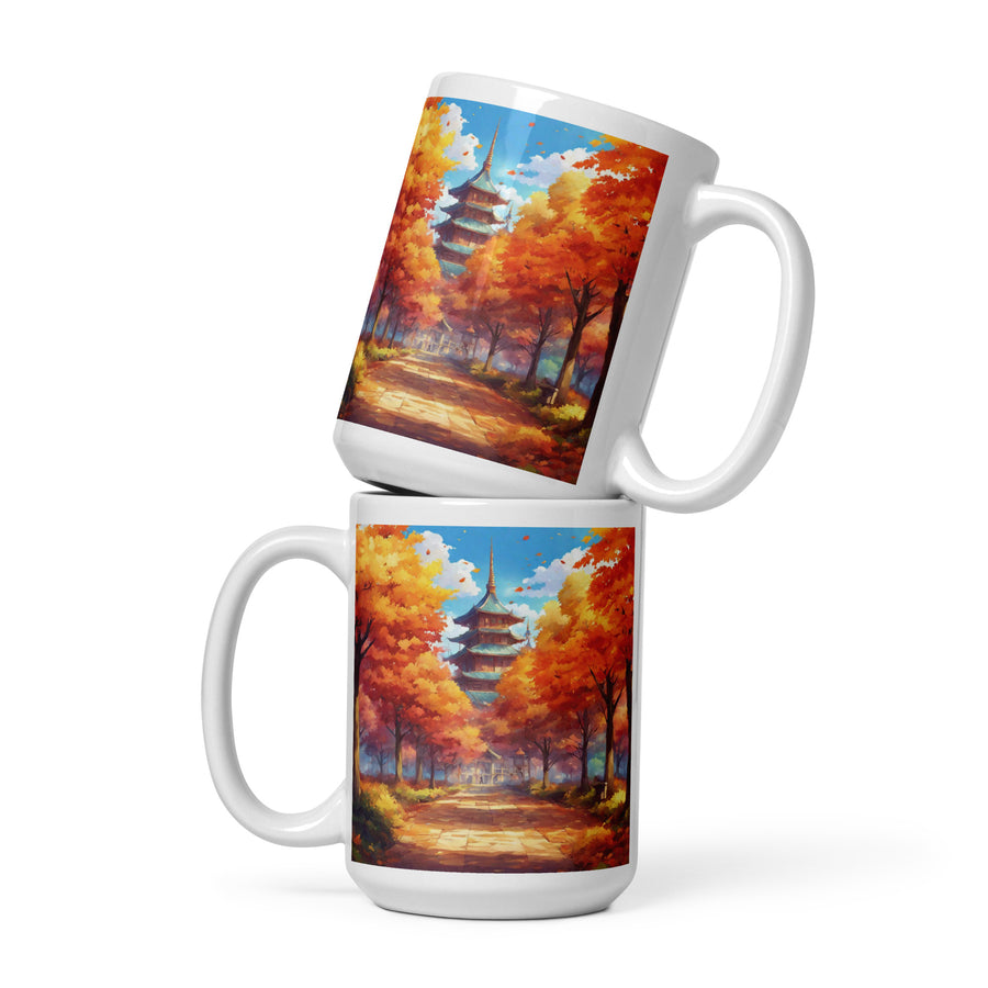 White glossy mug - WhatUWant2Buy