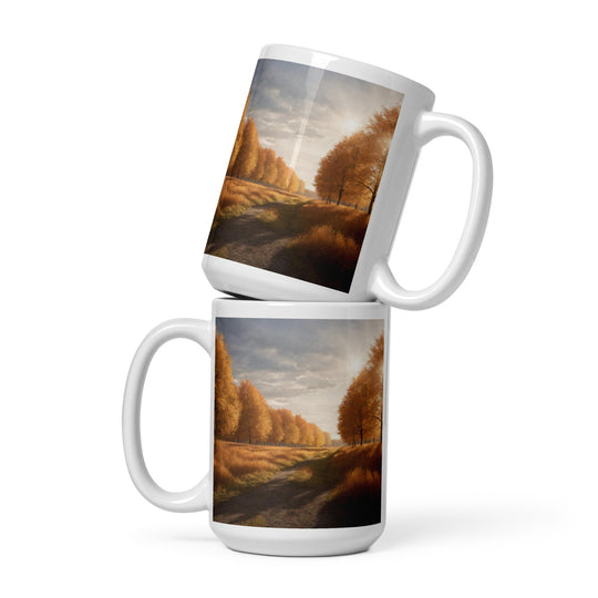 White glossy mug - WhatUWant2Buy