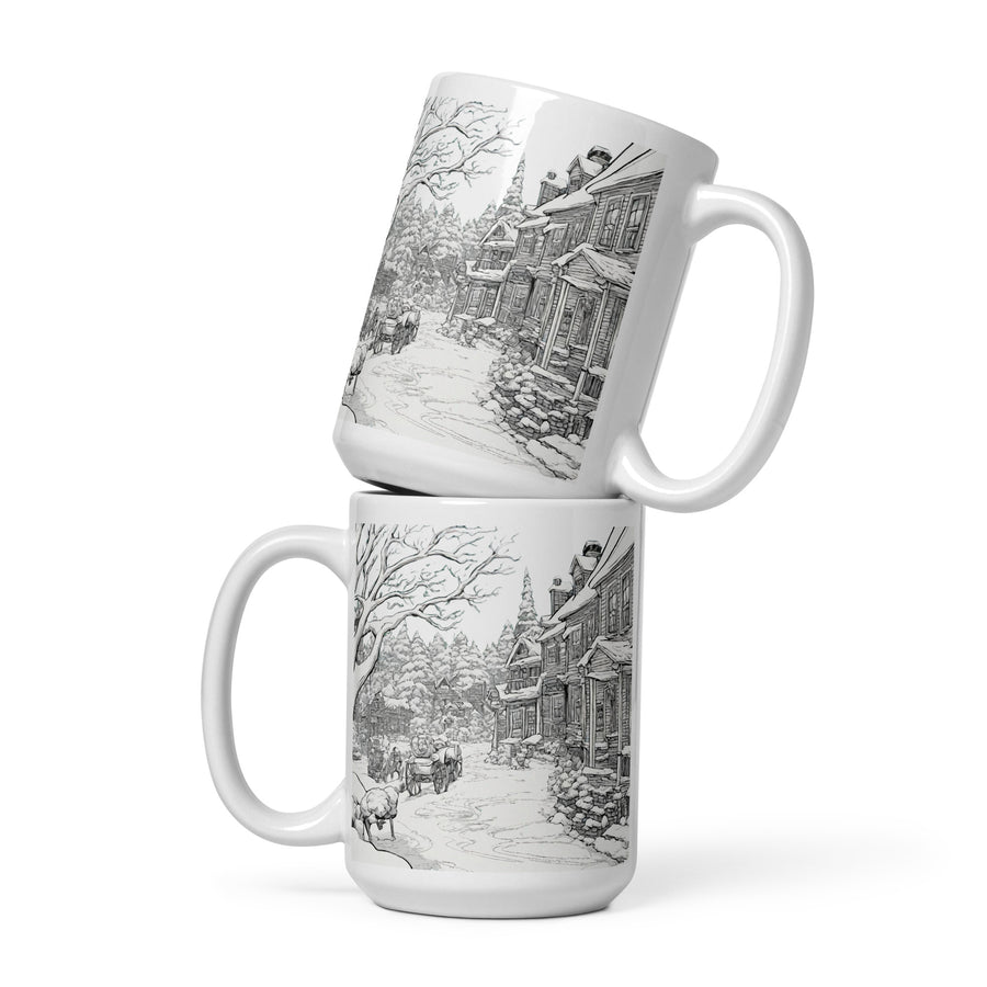 White glossy mug - WhatUWant2Buy