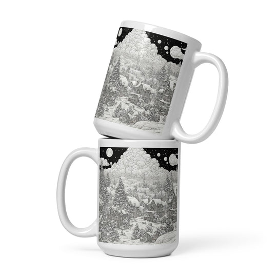 White glossy mug - WhatUWant2Buy