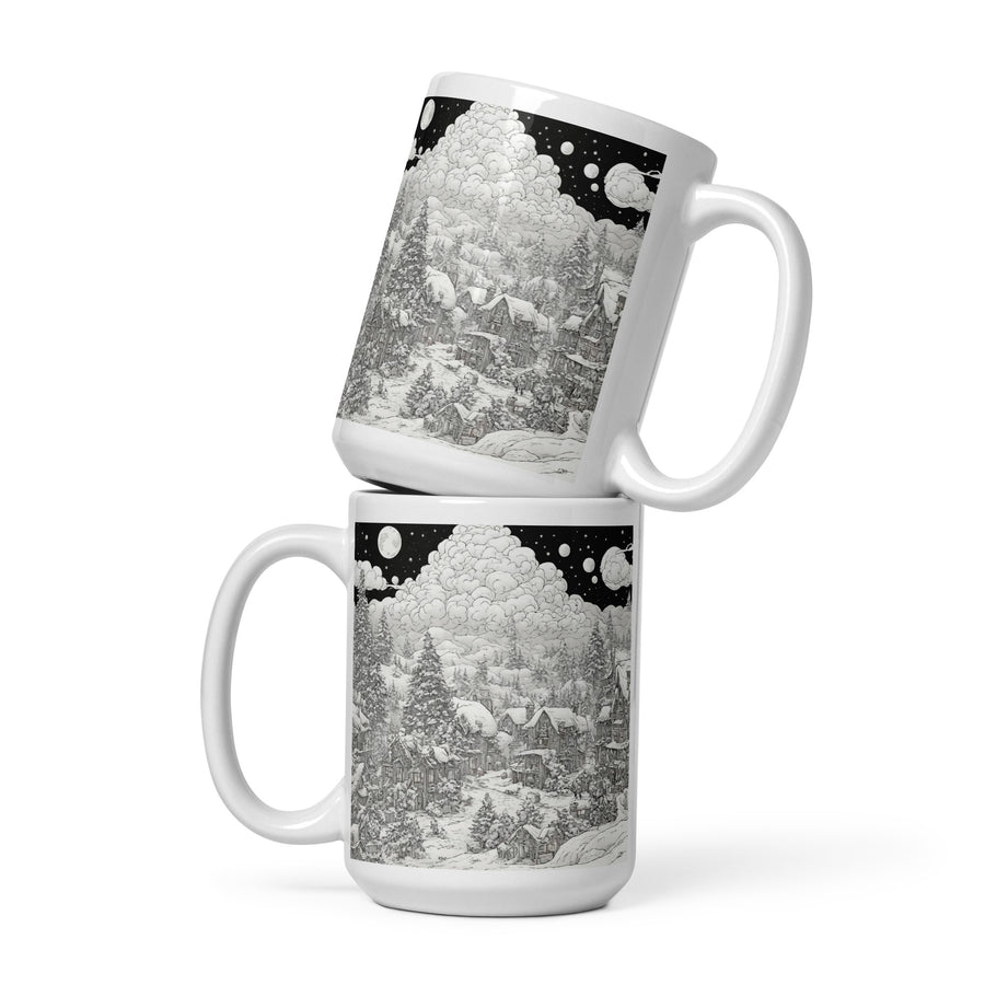 White glossy mug - WhatUWant2Buy