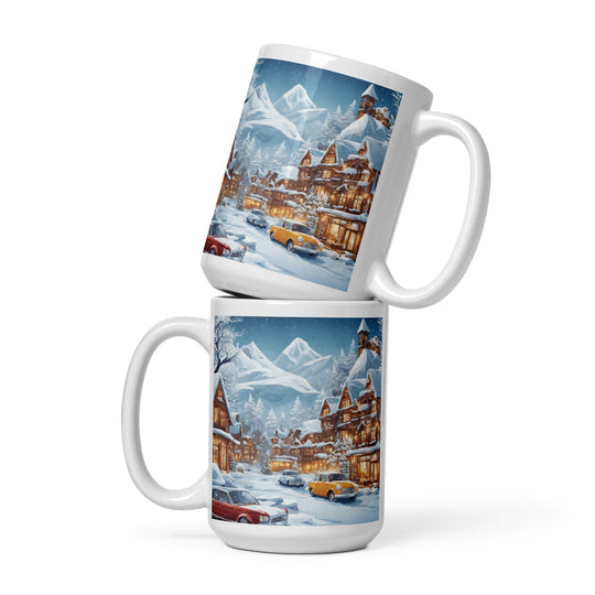 White glossy mug - WhatUWant2Buy