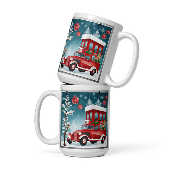 White glossy mug - WhatUWant2Buy