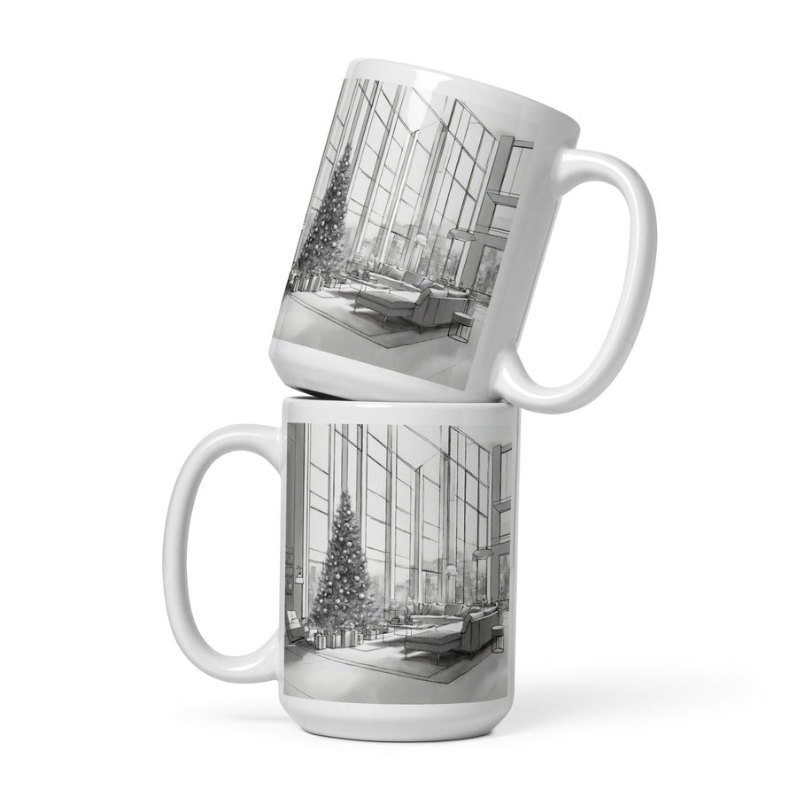 White glossy mug - WhatUWant2Buy