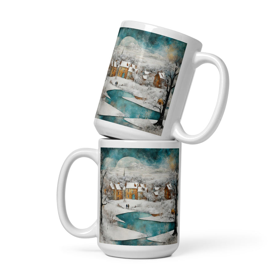 White glossy mug - WhatUWant2Buy