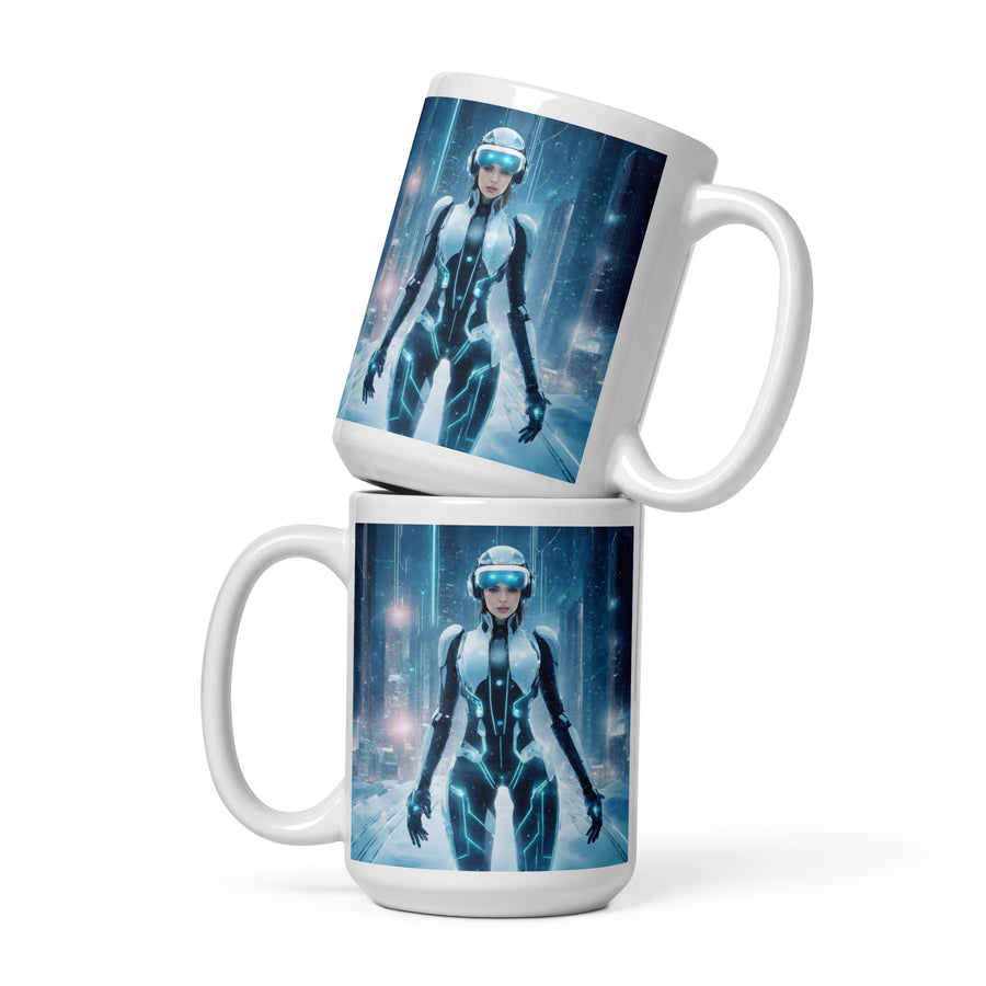 White glossy mug - WhatUWant2Buy