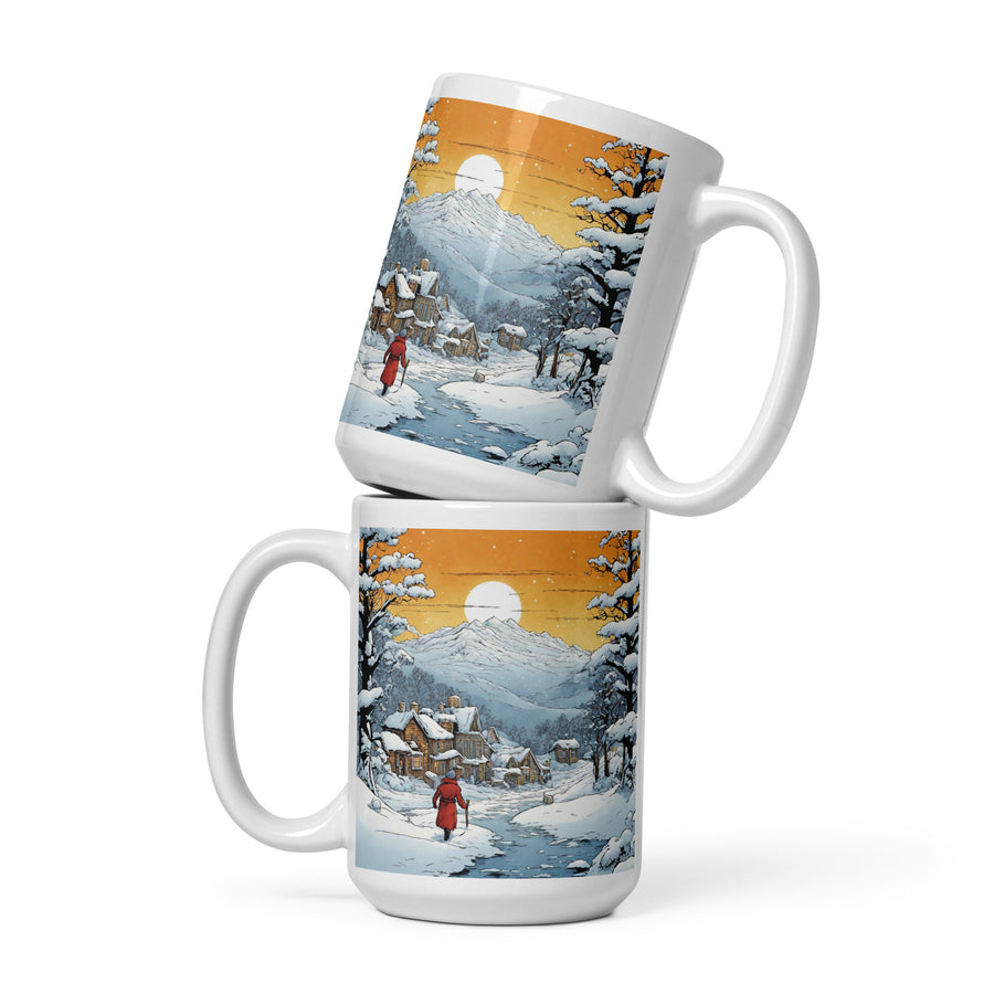 White glossy mug - WhatUWant2Buy