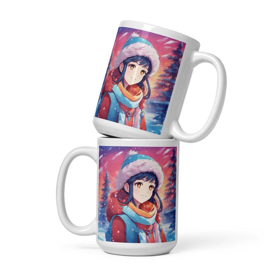 White glossy mug - WhatUWant2Buy