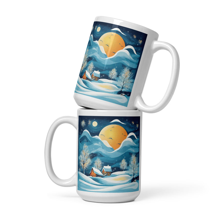 White glossy mug - WhatUWant2Buy