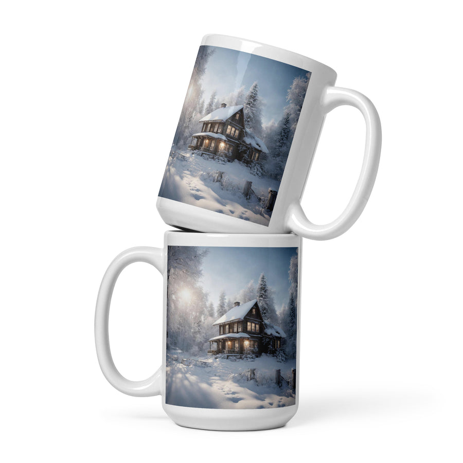 White glossy mug - WhatUWant2Buy