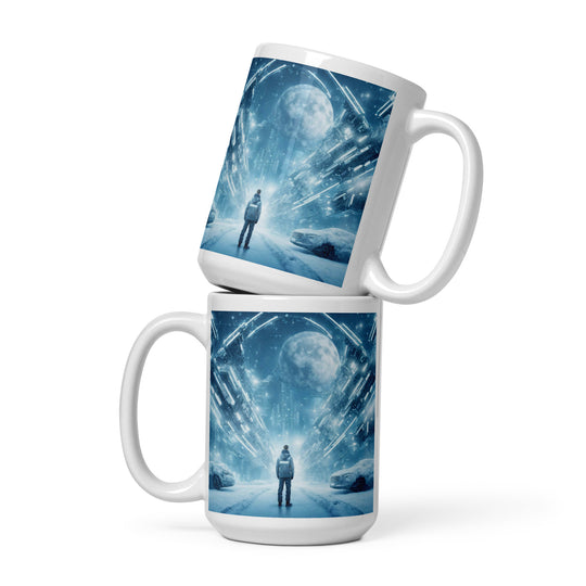 White glossy mug - WhatUWant2Buy
