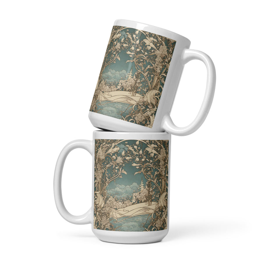 White glossy mug - WhatUWant2Buy