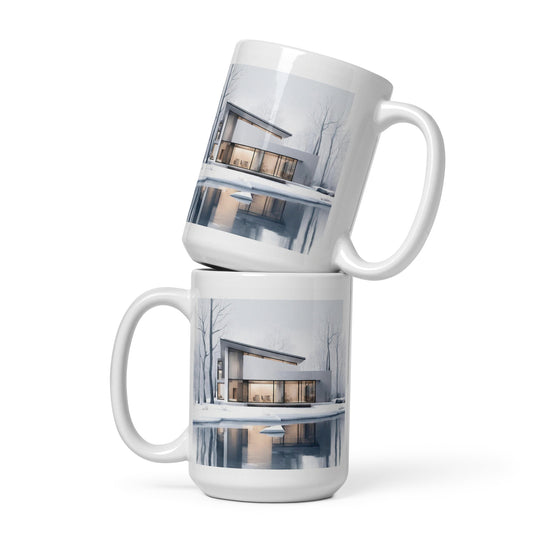 White glossy mug - WhatUWant2Buy