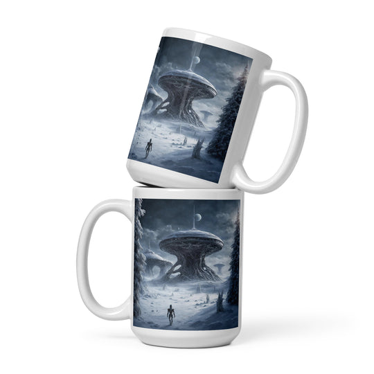 White glossy mug - WhatUWant2Buy
