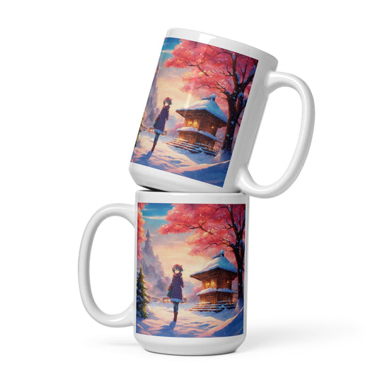 White glossy mug - WhatUWant2Buy