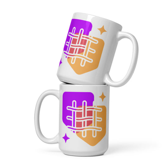 White glossy mug - WhatUWant2Buy