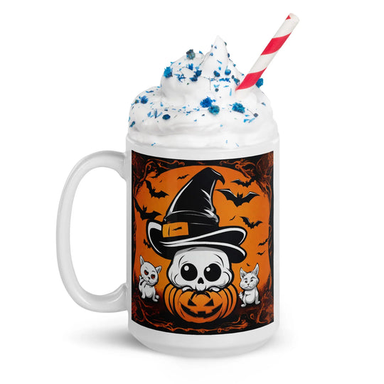 White glossy mug - WhatUWant2Buy