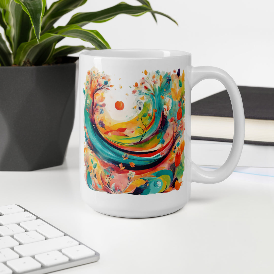 White glossy mug - WhatUWant2Buy