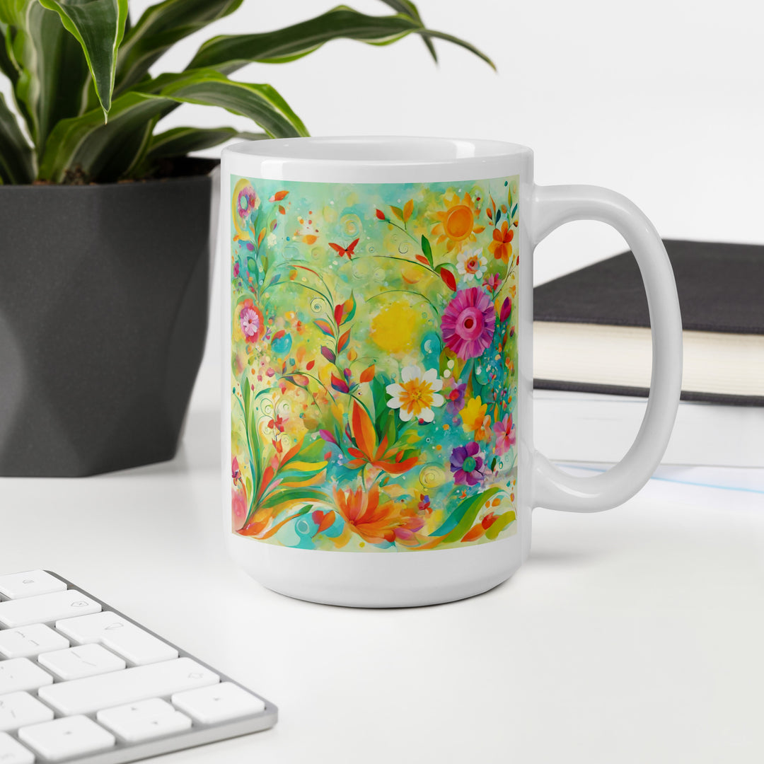 White glossy mug - WhatUWant2Buy
