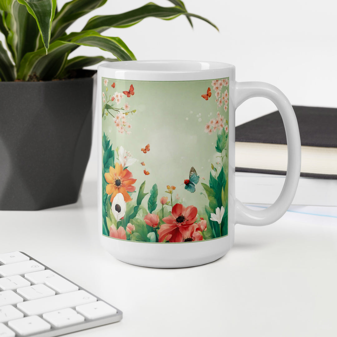 White glossy mug - WhatUWant2Buy