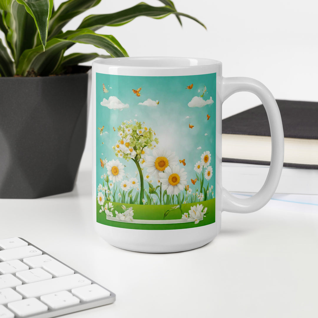 White glossy mug - WhatUWant2Buy