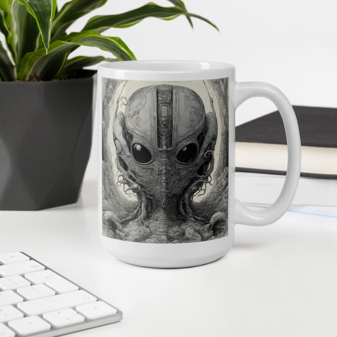 White glossy mug - WhatUWant2Buy