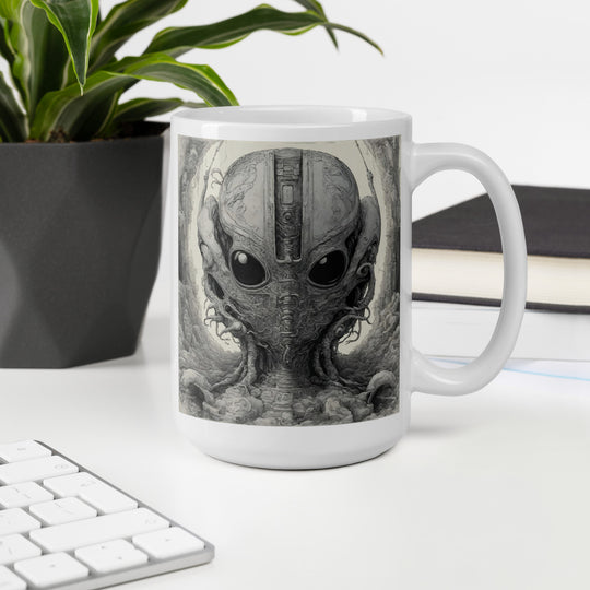 White glossy mug - WhatUWant2Buy