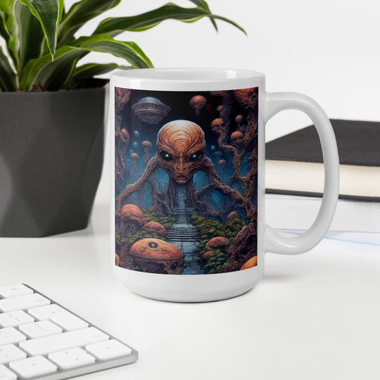 White glossy mug - WhatUWant2Buy