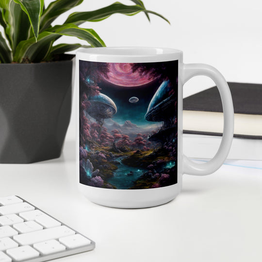 White glossy mug - WhatUWant2Buy