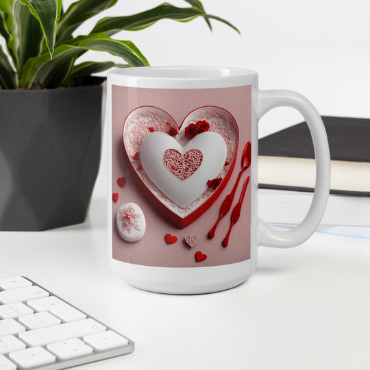 White glossy mug - WhatUWant2Buy