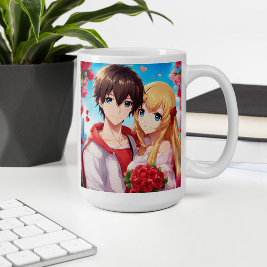 White glossy mug - WhatUWant2Buy