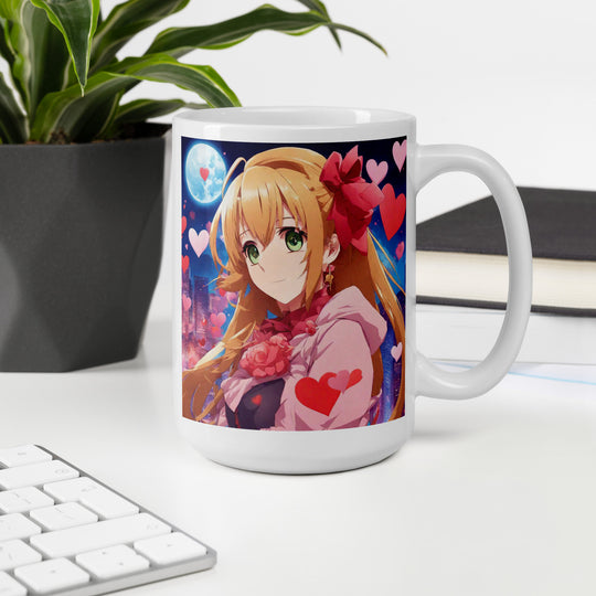 White glossy mug - WhatUWant2Buy