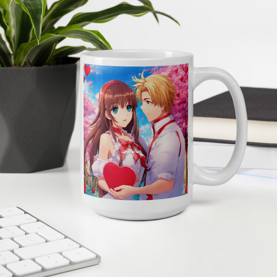 White glossy mug - WhatUWant2Buy