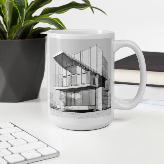 White glossy mug - WhatUWant2Buy