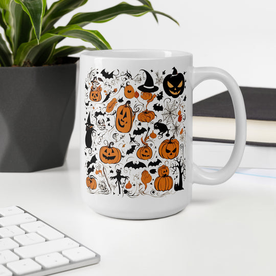 White glossy mug - WhatUWant2Buy