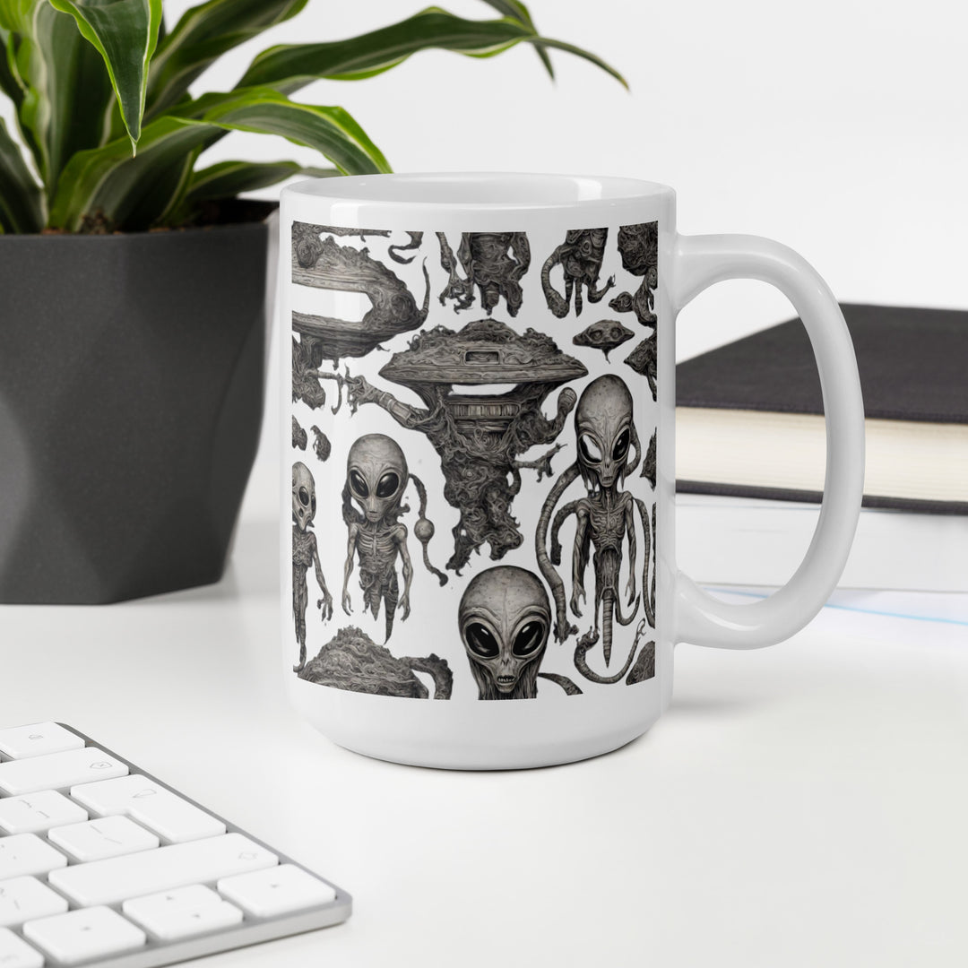 White glossy mug - WhatUWant2Buy