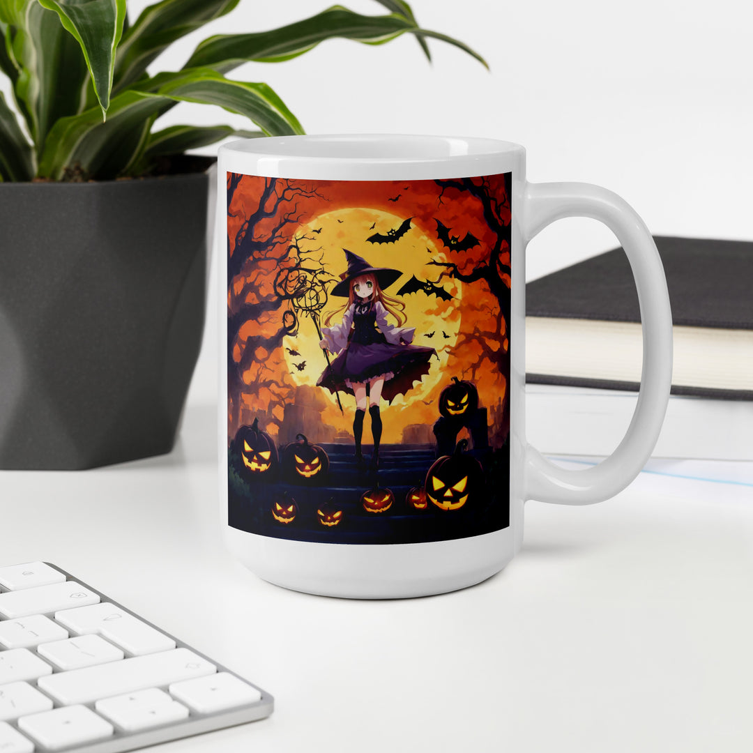 White glossy mug - WhatUWant2Buy