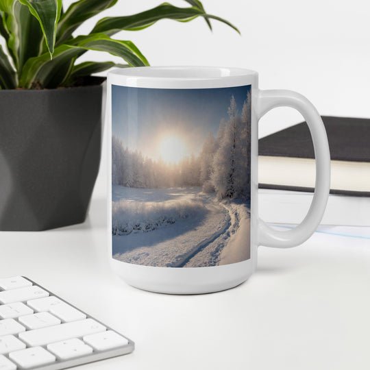 White glossy mug - WhatUWant2Buy