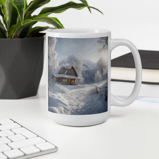 White glossy mug - WhatUWant2Buy