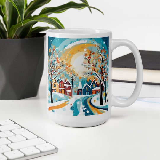 White glossy mug - WhatUWant2Buy
