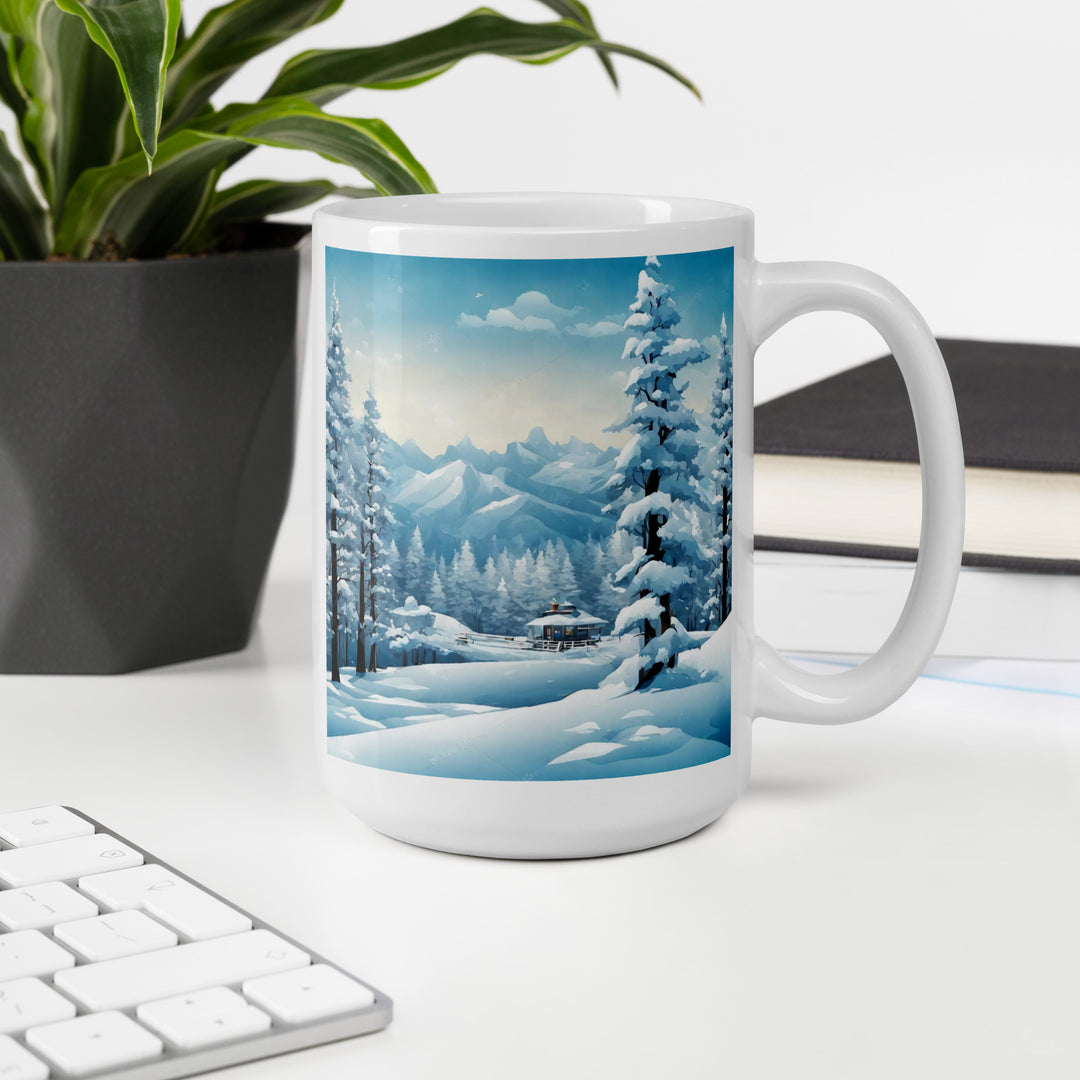 White glossy mug - WhatUWant2Buy